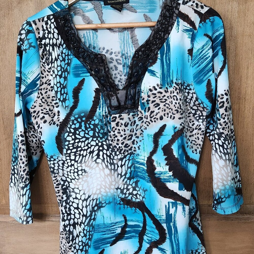 Susan Lawrence M 3/4 sleeve Blouse